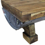 Salontafel 90X50X35 Cm Gemengd Gerecycled Hout Grijs