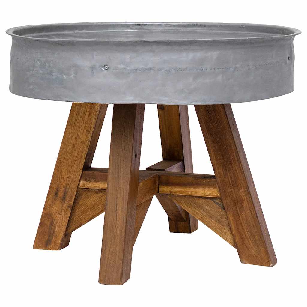 Salontafel 60X45 Cm Massief Gerecycled Hout