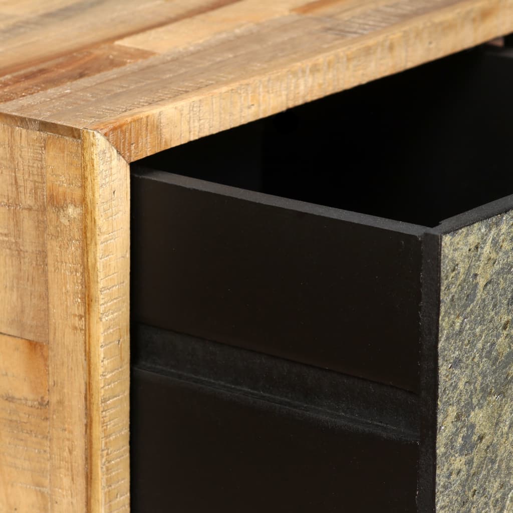 Salontafel 90X65X40 Cm Massief Gerecycled Teakhout