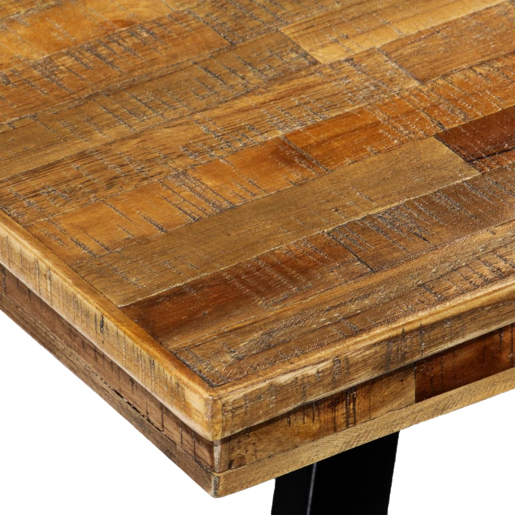 Eettafel 180X90X76 Cm Gerecycled Teakhout En Staal