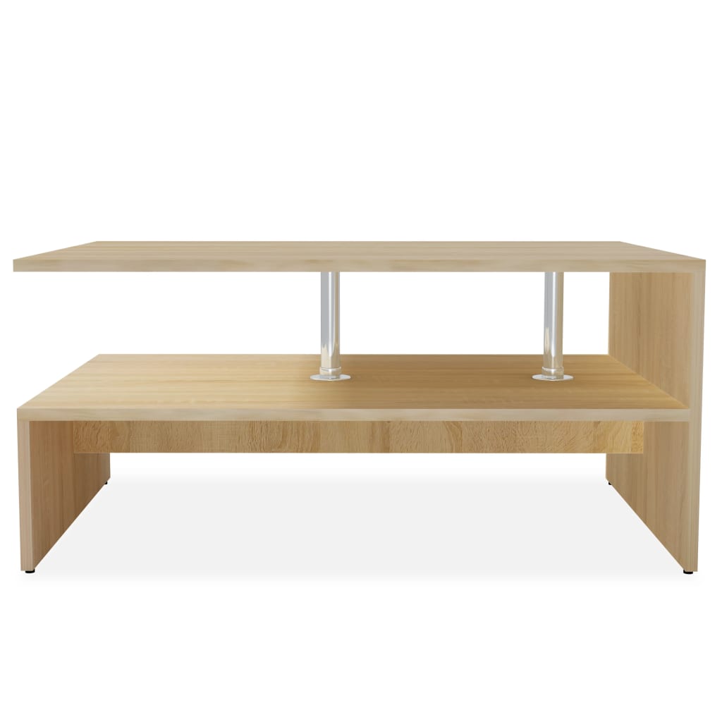 Salontafel 90X59X42 Cm Bewerkt Hout Kleurig