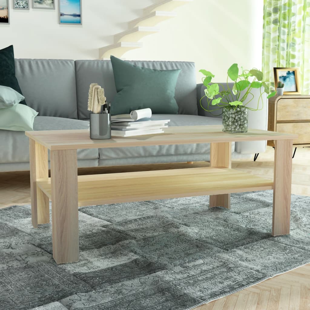Salontafel 100X59X42 Cm Bewerkt Hout
