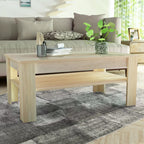 Salontafel 110X65X48 Cm Bewerkt Hout Kleur