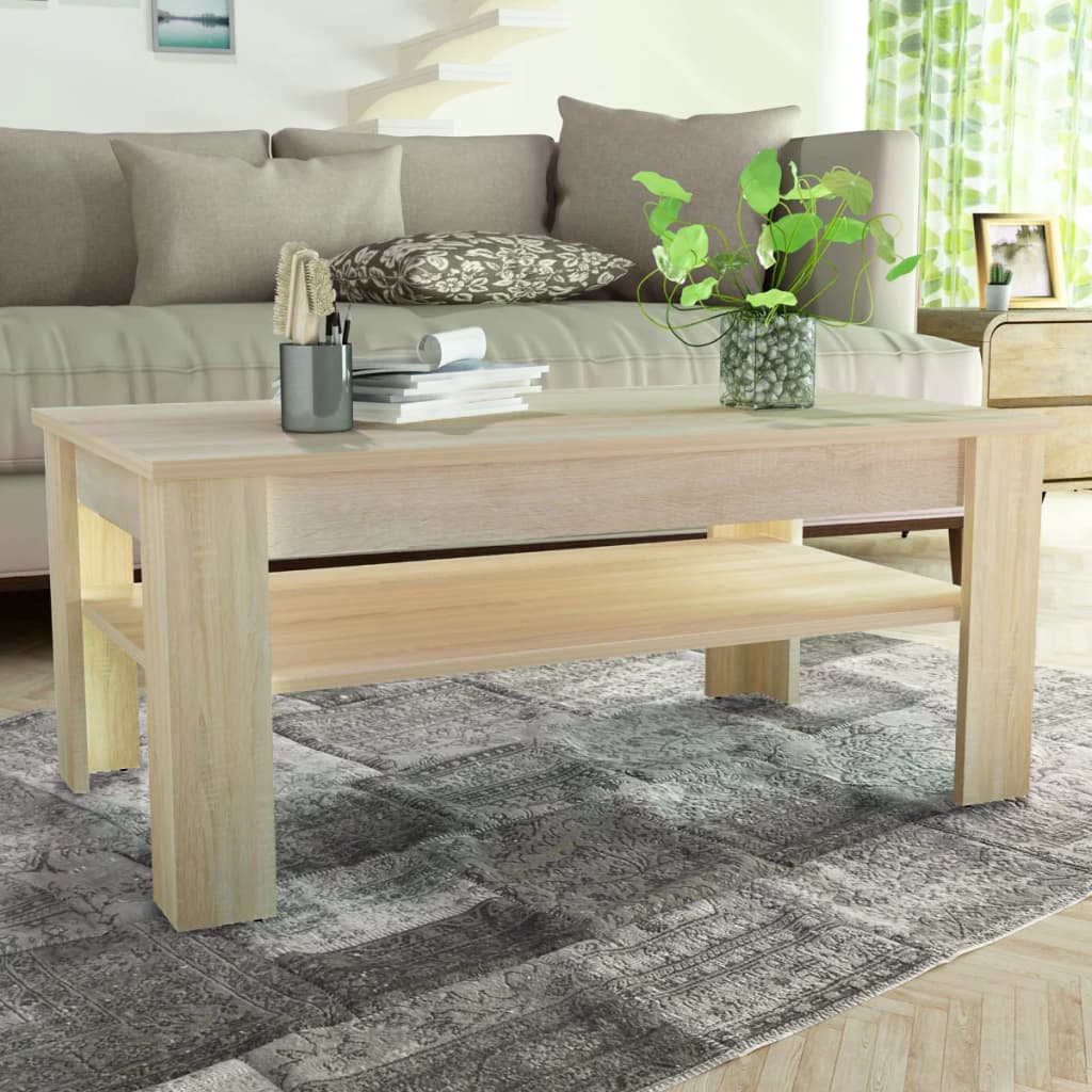 Salontafel 110X65X48 Cm Bewerkt Hout Kleur