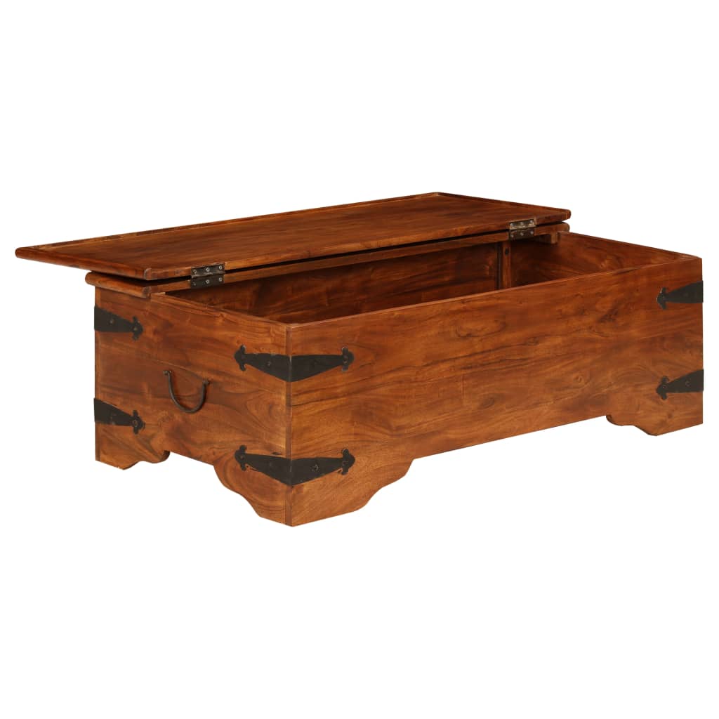 Salontafel Massief Acaciahout Met Honingafwerking