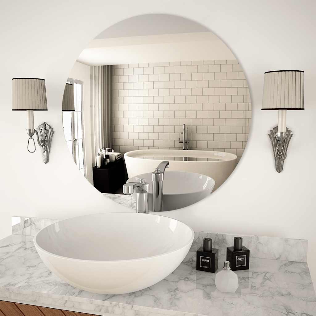Wandspiegel Rond 50 Cm Glas