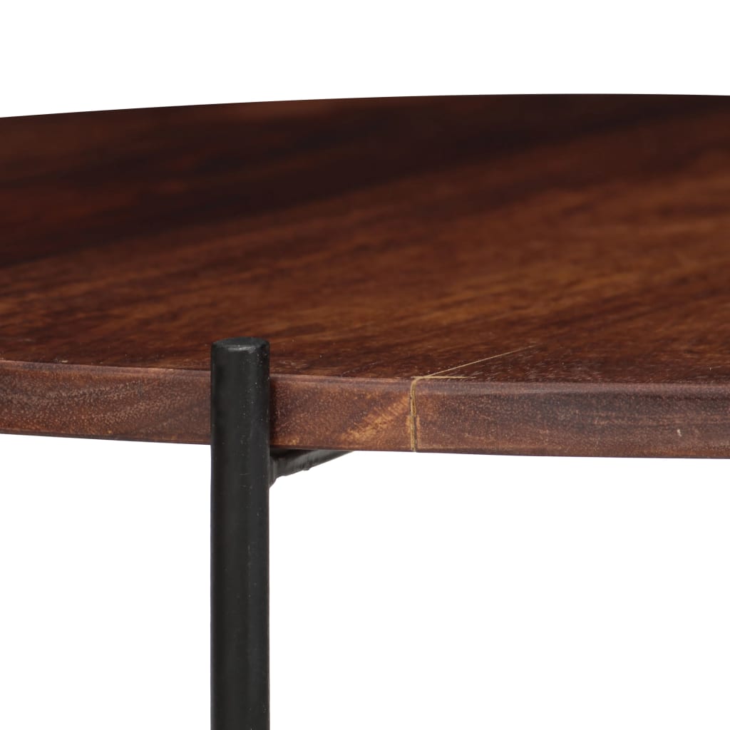 2-Delige Salontafelset 60X35 Cm Massief Acaciahout