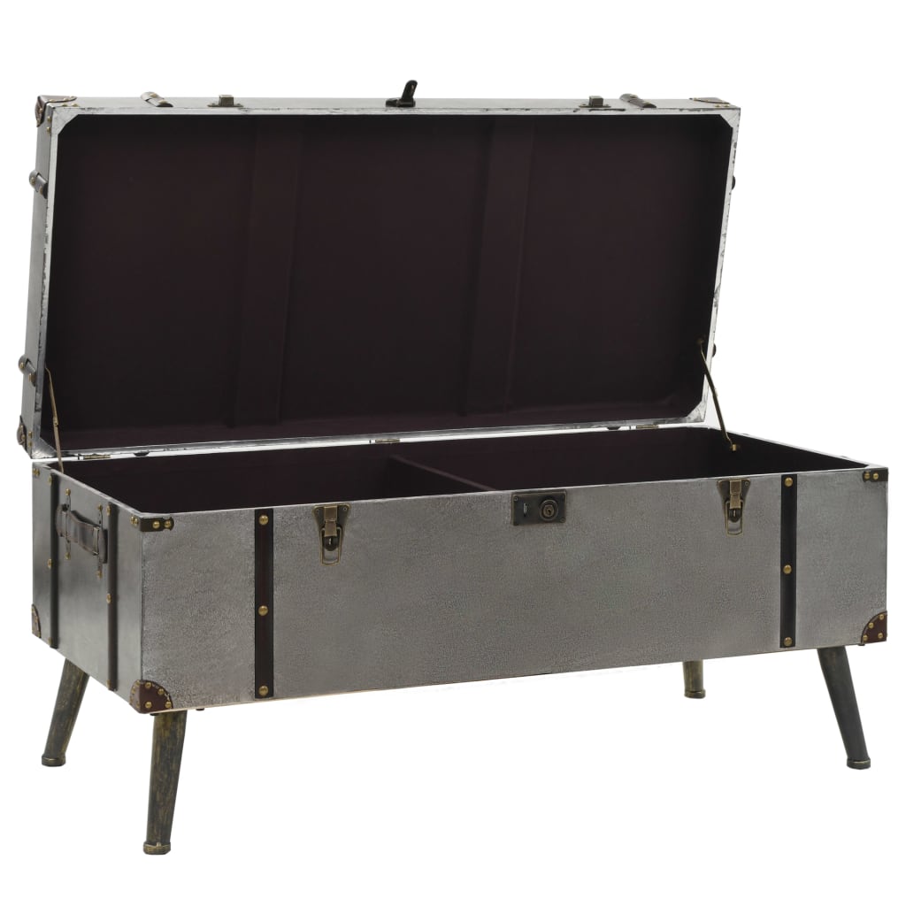 Salontafel 102X51X47,5 Cm Mdf En Aluminium