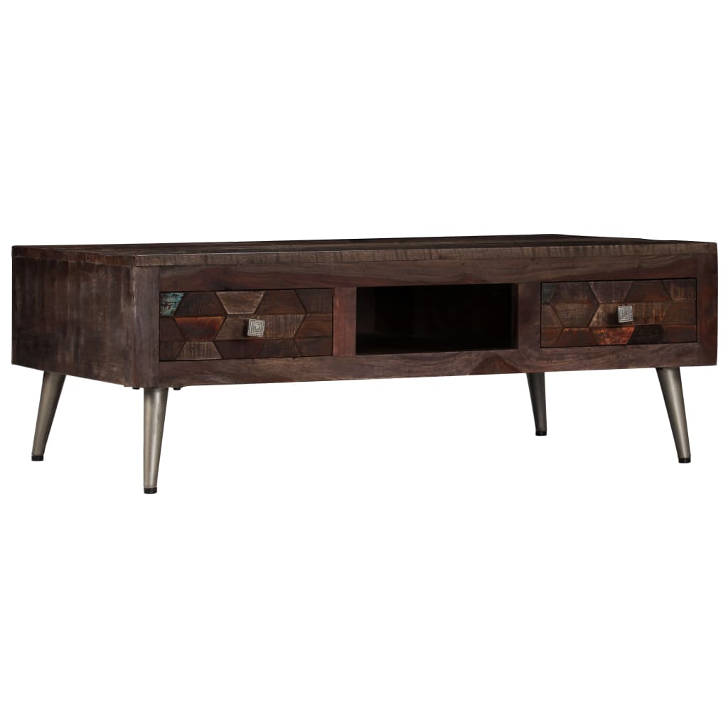 Salontafel 100X60X35 Cm Massief Mangohout