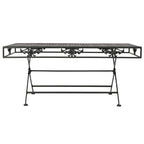 Salontafel Vintage Stijl Inklapbaar 100X50X45 Cm Metaal Zwart