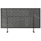 Salontafel Vintage Stijl Inklapbaar 100X50X45 Cm Metaal Zwart