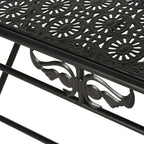 Salontafel Vintage Stijl Inklapbaar 100X50X45 Cm Metaal Zwart