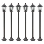 Paalverlichting Voor Tuin E27 110 Cm Aluminium 6 St