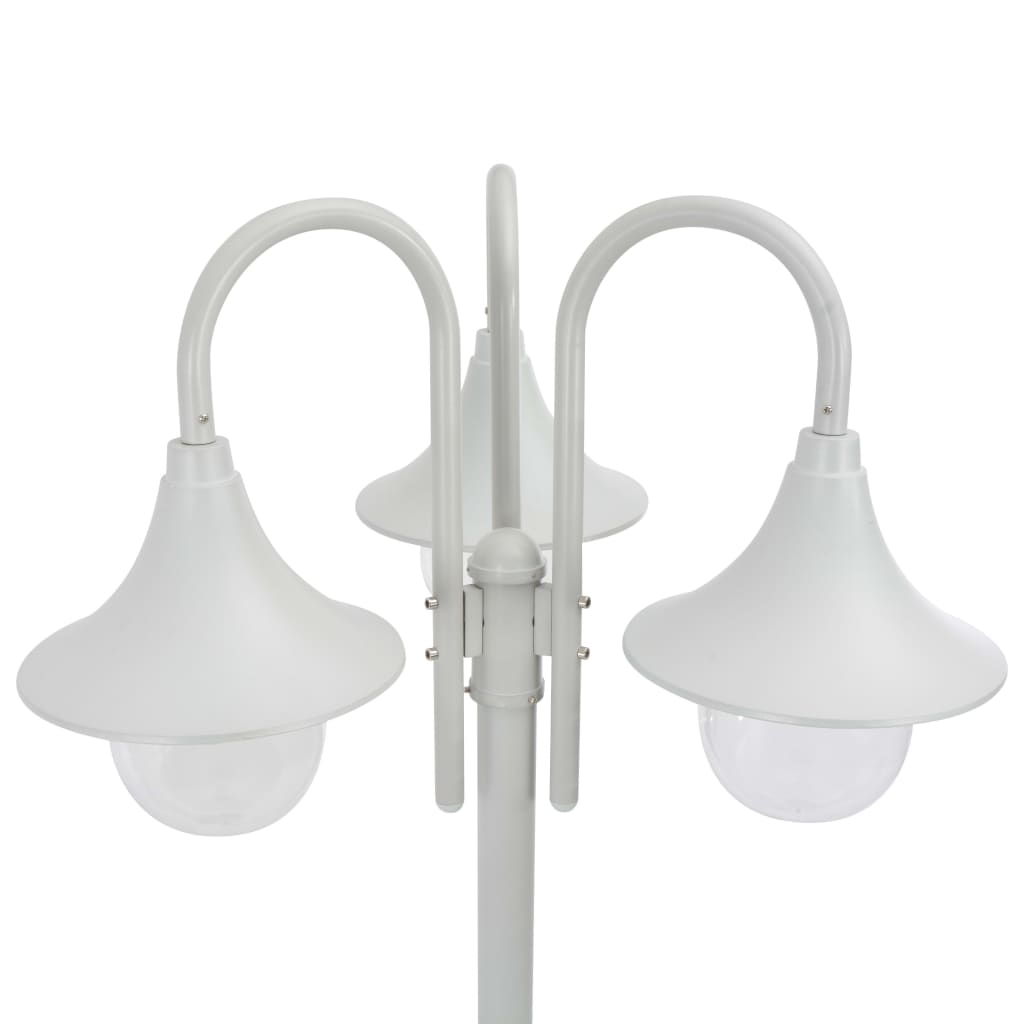 Paalverlichting Tuin E27 220 Cm Aluminium 3-Delig