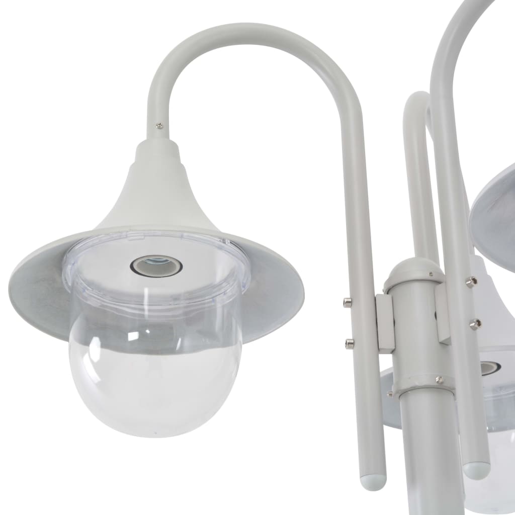 Paalverlichting Tuin E27 220 Cm Aluminium 3-Delig