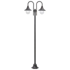 Paalverlichting Tuin E27 220 Cm Aluminium 2-Delig