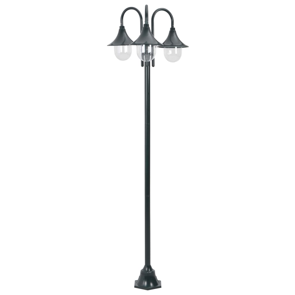 Paalverlichting Tuin E27 220 Cm Aluminium 3-Delig