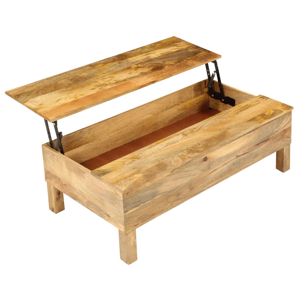 Salontafel 110X55X35 Cm Massief Mangohout