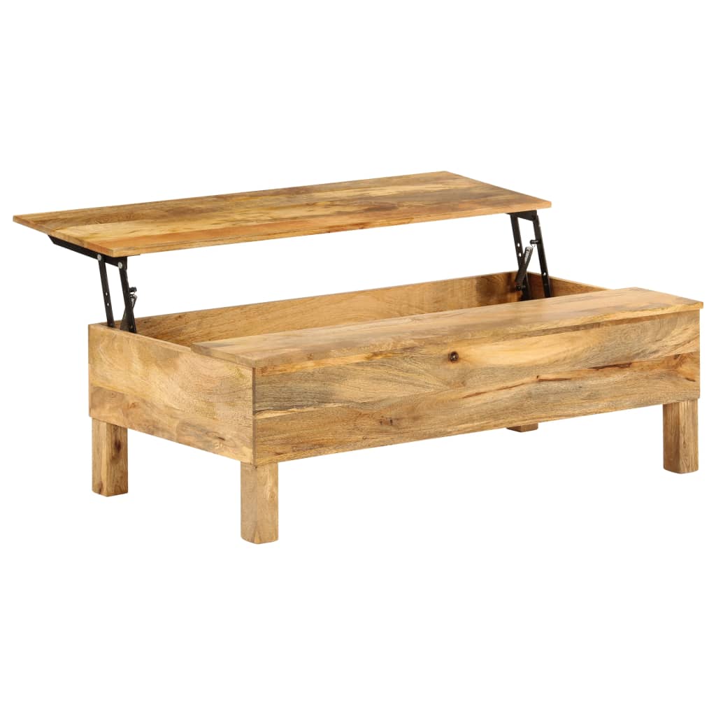 Salontafel 110X55X35 Cm Massief Mangohout