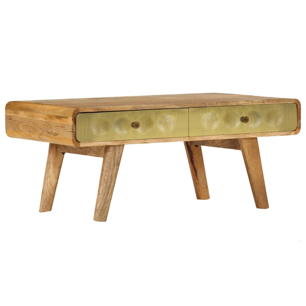Salontafel 90X50X40 Cm Massief Mangohout