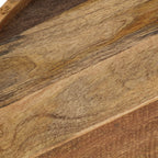 Salontafel 50X40 Cm Massief Mangohout En Staal