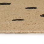 Vloerkleed Handgemaakt Met Print Polkadot Jute