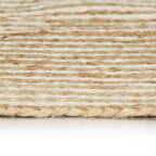 Vloerkleed Handgemaakt Met Spiraal Ontwerp Jute