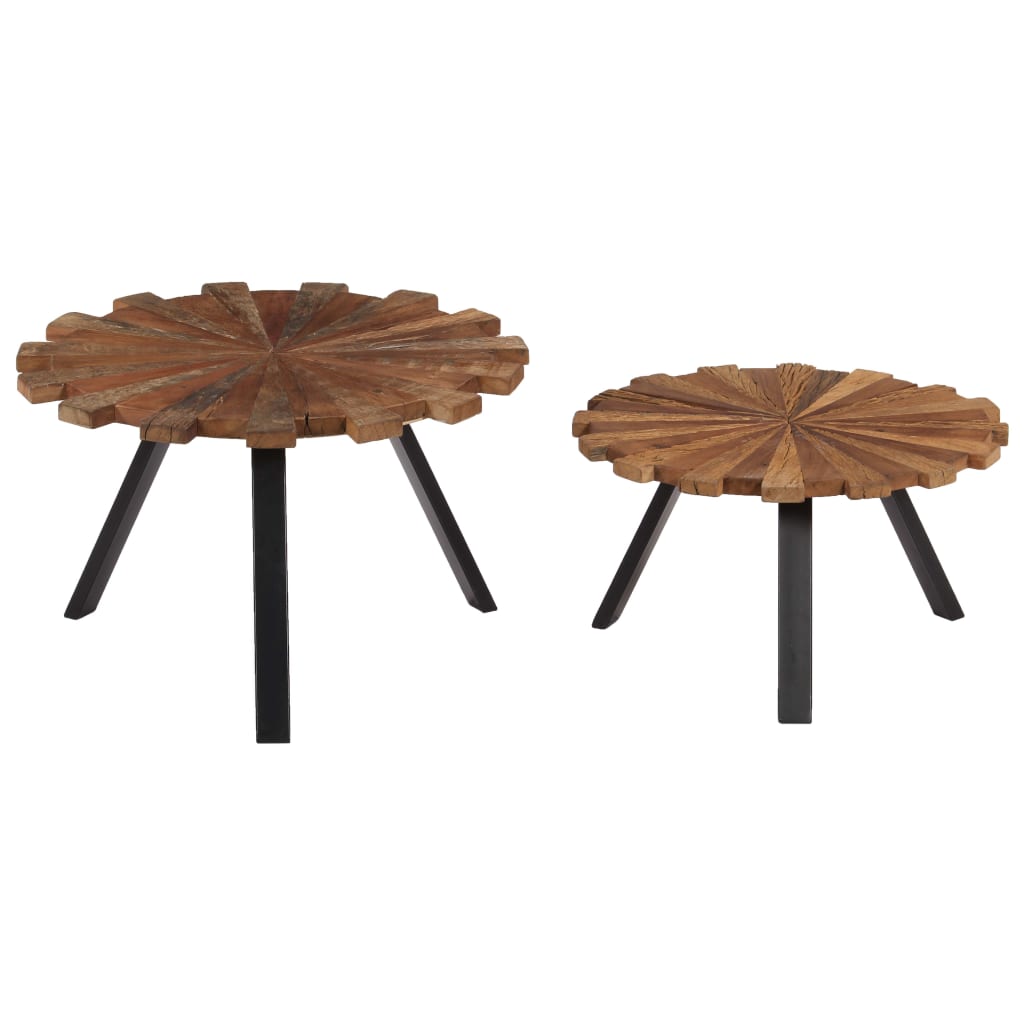 Salontafels 2 St Massief Gerecycled Hout