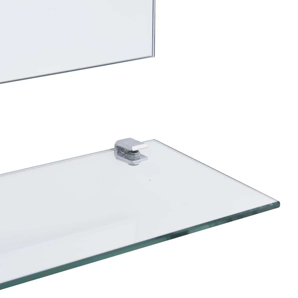 Wandspiegel Met 5 Schappen 50X60 Cm Zilverkleurig