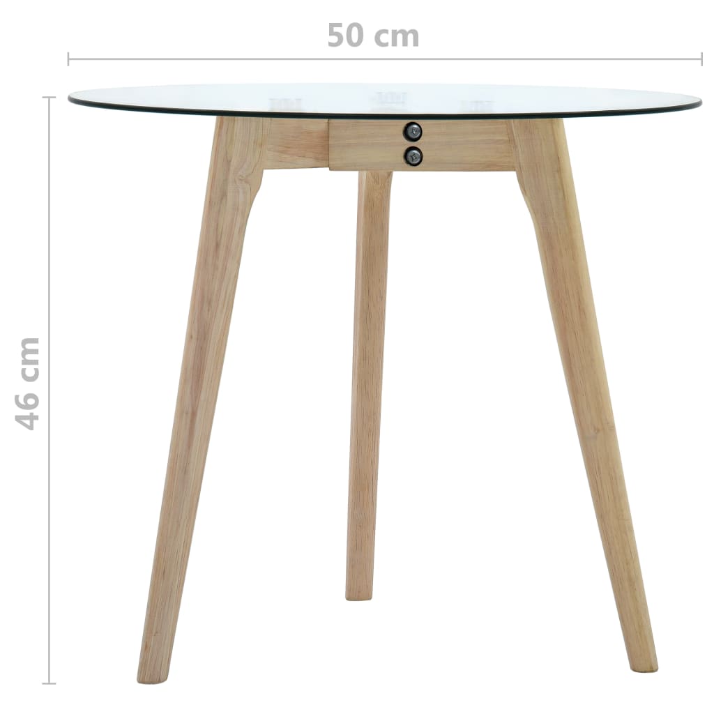 2-Delige Bijzettafelset Gehard Glas