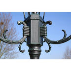 Tuinlantaarn Brighton 3-Arms 230 Cm Donkergroen/Zwart