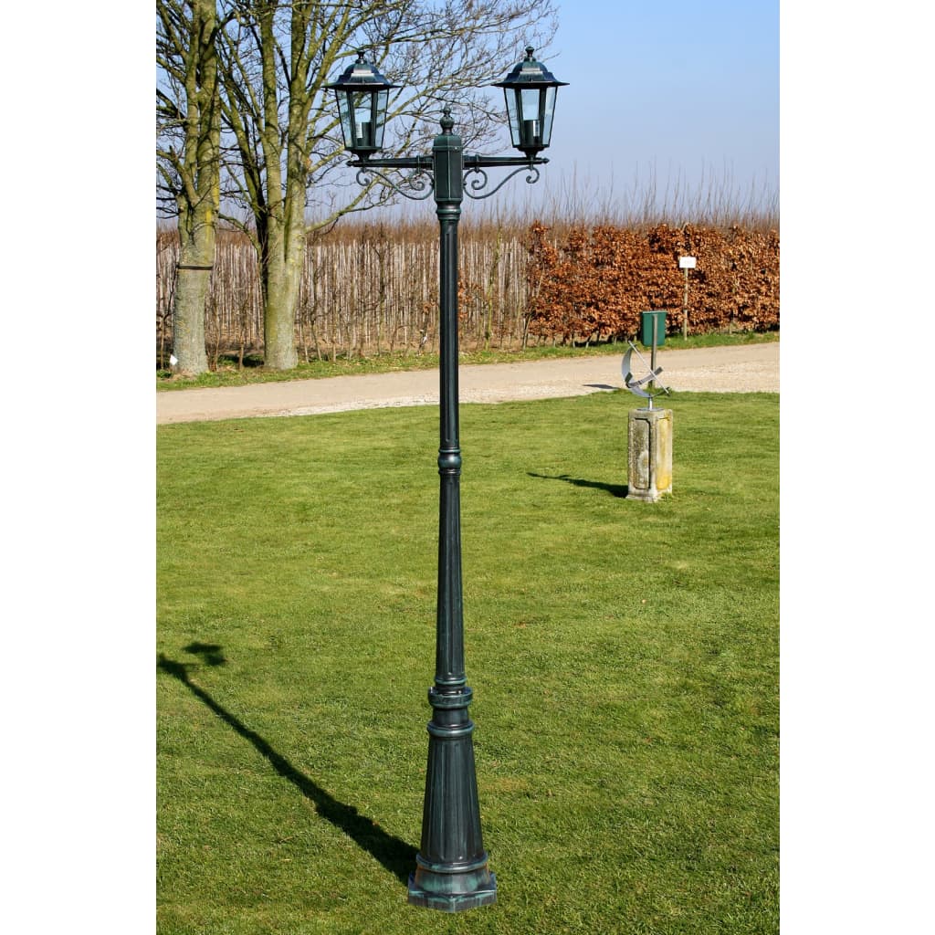 Tuinlantaarn Preston 2-Arms 215 Cm Donkergroen