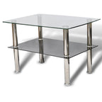 Salontafel Met 2 Lagen Glas