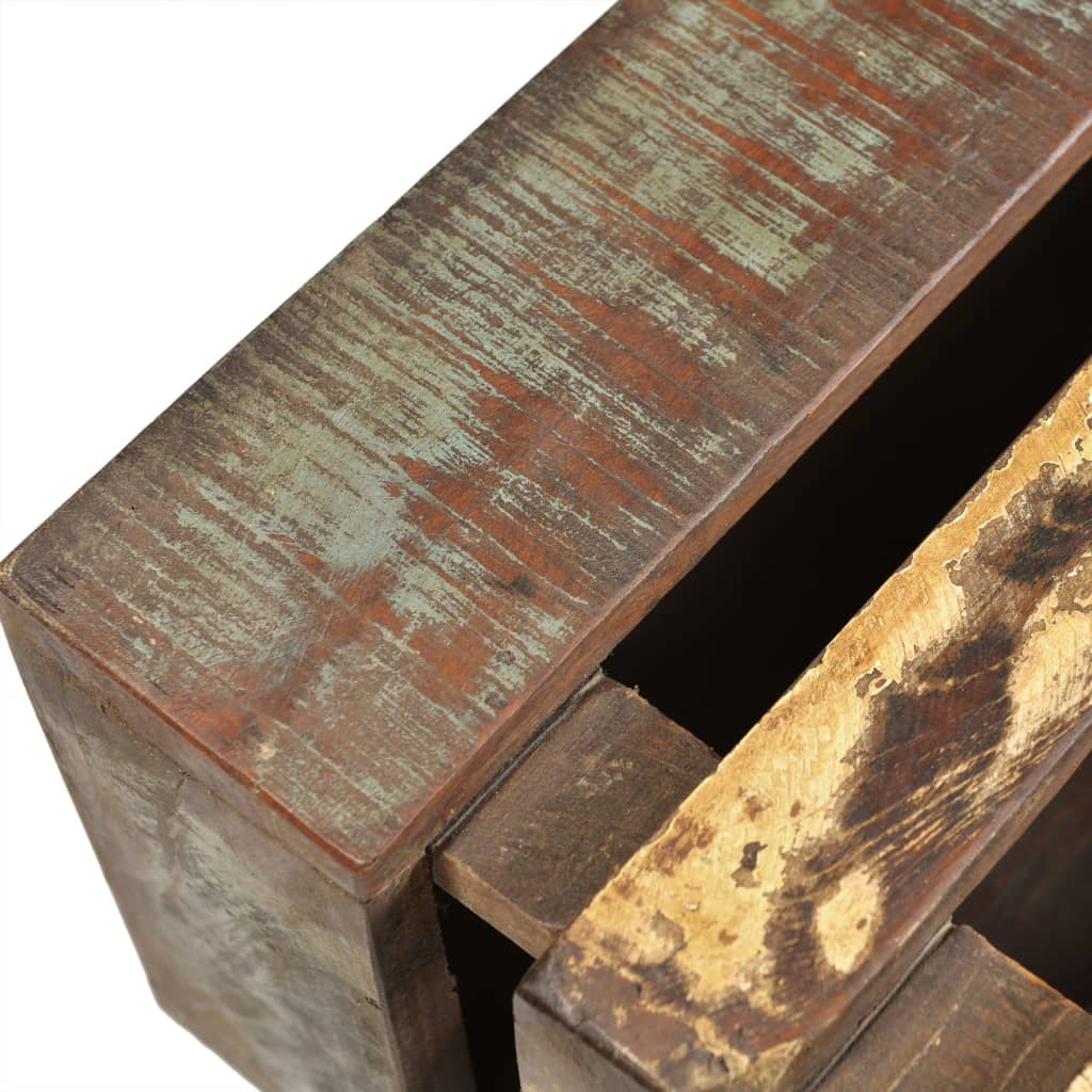 Salontafel Met 4 Wielen Gerecycled Hout