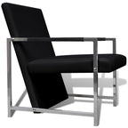 Fauteuils Met Chroom Frame Kunstleer
