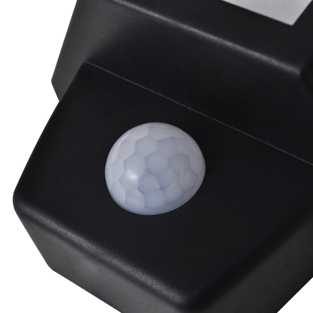 Wandlamp Solar Met Bewegingsensor 2 St Zwart