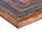 Salontafel Met V-Vormige Poten Gerecycled Teakhout