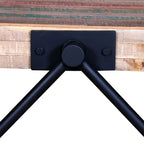 Salontafel Met V-Vormige Poten Gerecycled Teakhout