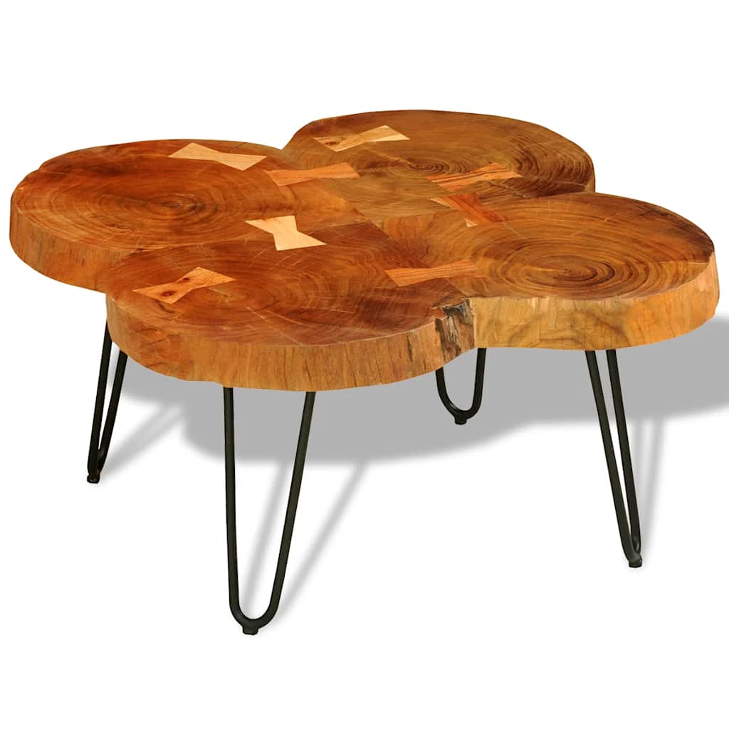Salontafel 36 Cm 4 Boomstammen Massief Acaciahout