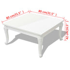 Salontafel Hoogglans Wit