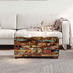 Salontafel Kist 80X40X35 Cm Massief Gerecycled Hout