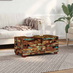 Salontafel Kist 80X40X35 Cm Massief Gerecycled Hout