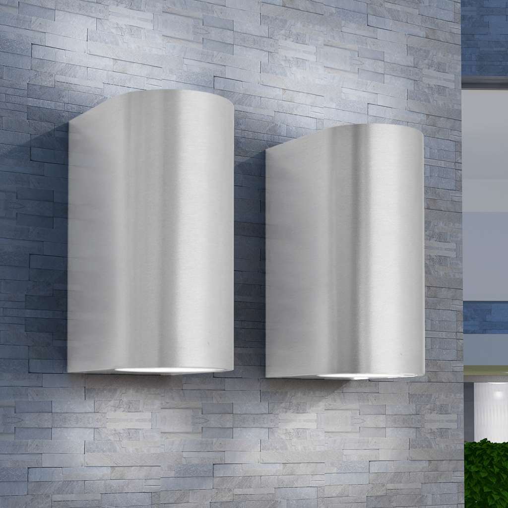 Led-Wandlamp Tuin Op-/Neerwaarts 2 St