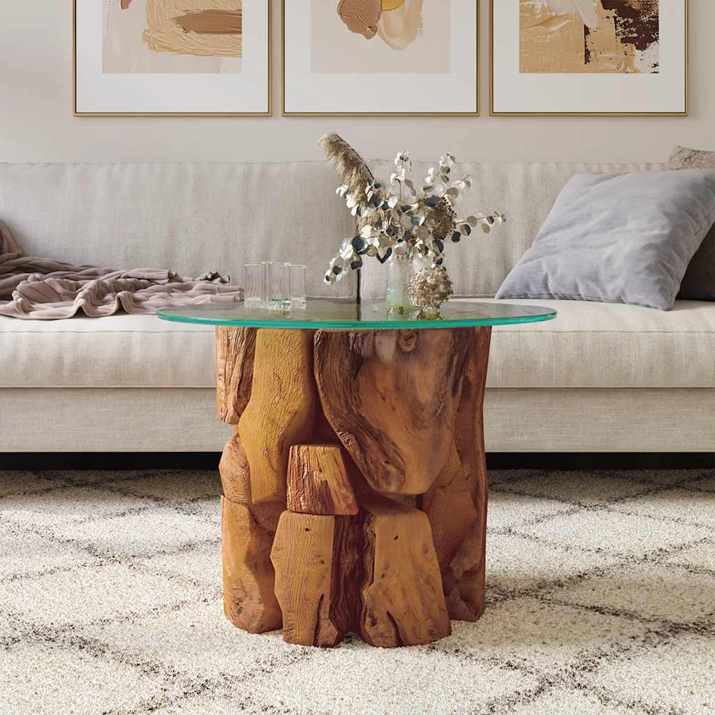 Salontafel 60 Cm Massief Teak Drijfhout