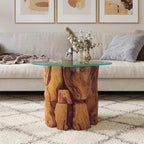 Salontafel 60 Cm Massief Teak Drijfhout