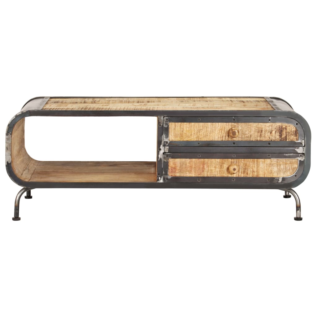 Salontafel 100X50X35 Cm Massief Mangohout