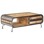 Salontafel 100X50X35 Cm Massief Mangohout