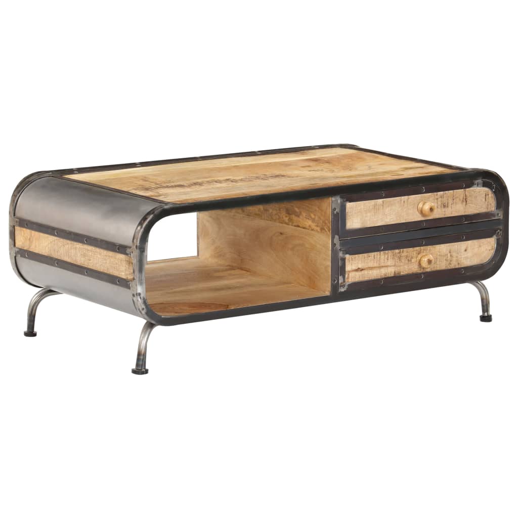 Salontafel 100X50X35 Cm Massief Mangohout