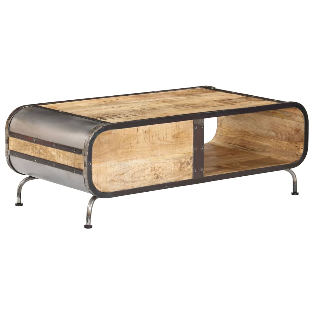 Salontafel 100X50X35 Cm Massief Mangohout