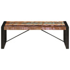 Salontafel 120X60X40 Cm Massief Gerecycled Hout Zwart